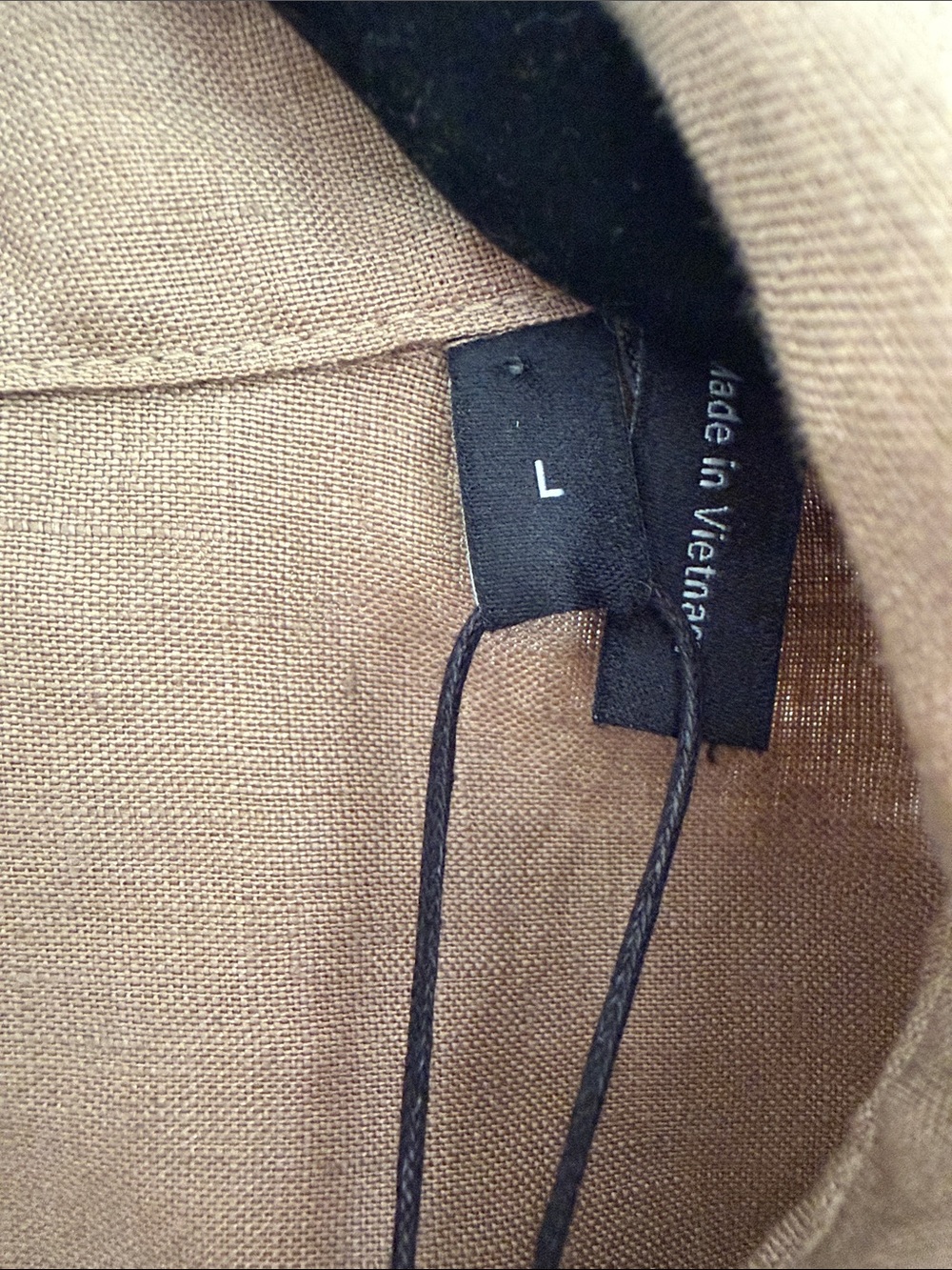 NWT! Theory (Daze Precise Linen 2) Men's Short-Sleeve 100% Linen Shirt in Fossil - Picture 3 of 7